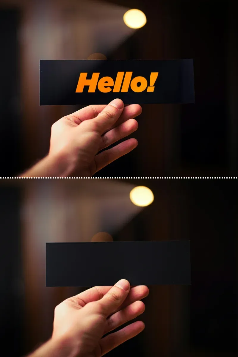 remove text from image